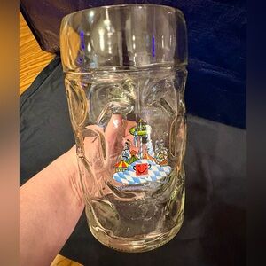 Rare Vintage Dimpled Oktoberfest Munchen 1 Liter Glass Beer Stein